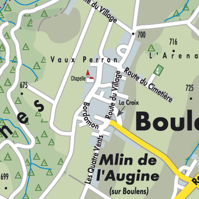 Stadtplan Boulens