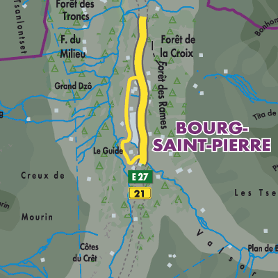Übersichtsplan Bourg-Saint-Pierre
