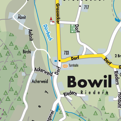 Stadtplan Bowil