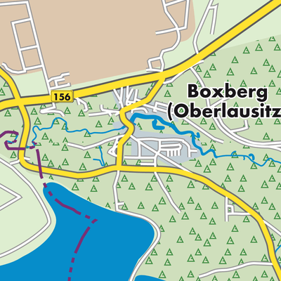 Übersichtsplan Boxberg/O.L. - Hamor