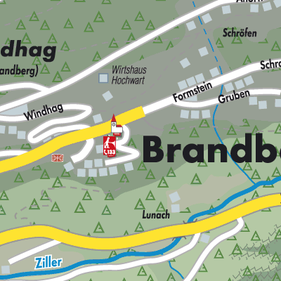 Stadtplan Brandberg