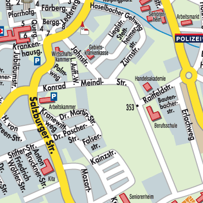 Stadtplan Braunau am Inn