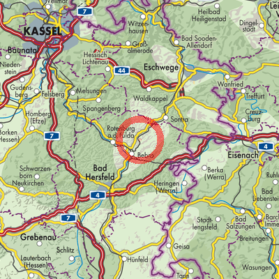 Landkarte Braunhausen