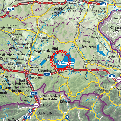 Landkarte Breitbrunn am Chiemsee (VGem)