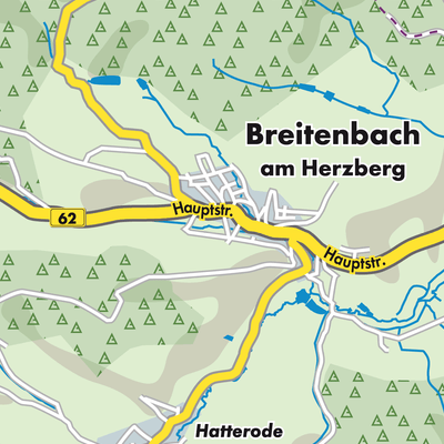 Übersichtsplan Breitenbach am Herzberg