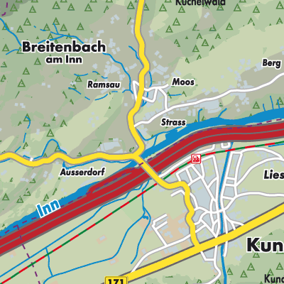 Übersichtsplan Breitenbach am Inn