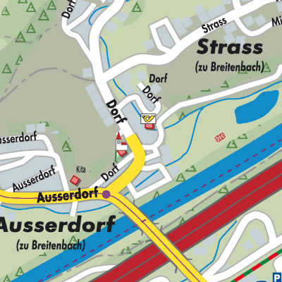 Stadtplan Breitenbach am Inn