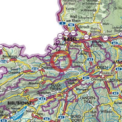 Landkarte Breitenbach