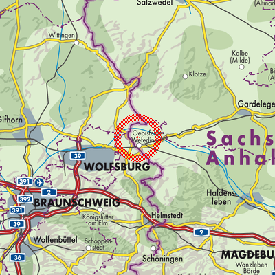 Landkarte Breitenrode