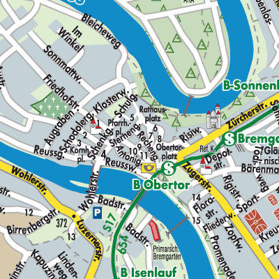 Stadtplan Bremgarten
