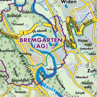Übersichtsplan Bremgarten