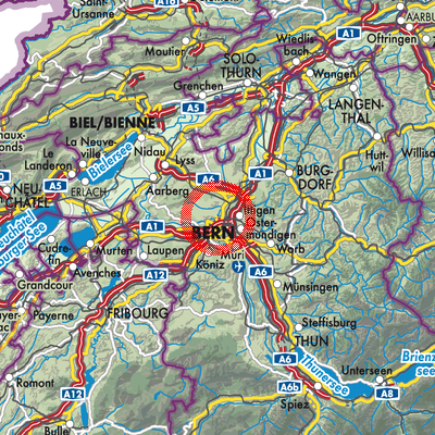 Landkarte Bremgarten bei Bern