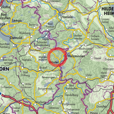 Landkarte Brenkhausen
