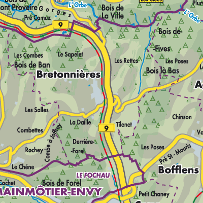 Übersichtsplan Bretonnières