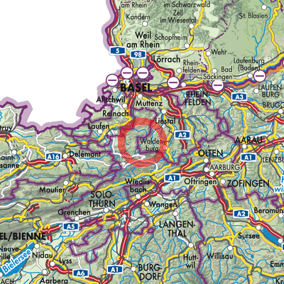 Landkarte Bretzwil