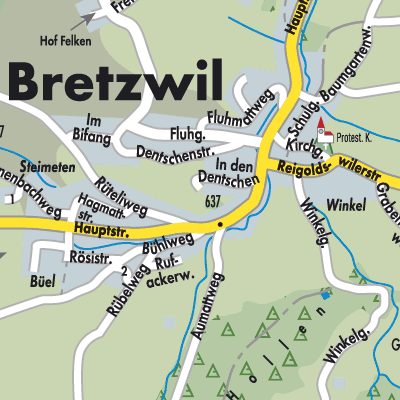 Stadtplan Bretzwil