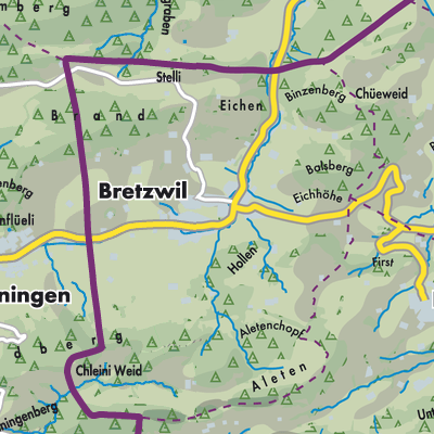 Übersichtsplan Bretzwil
