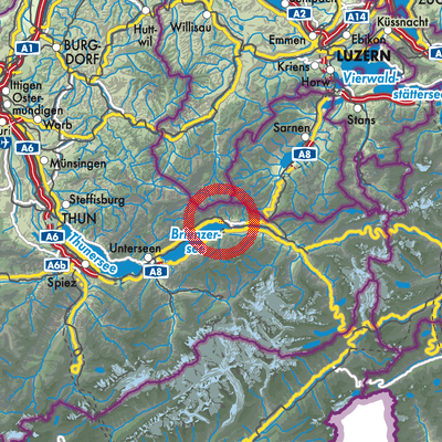 Landkarte Brienz (BE)