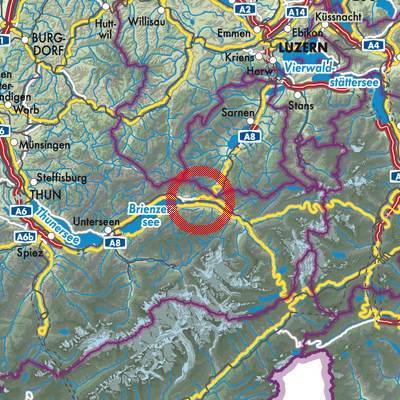 Landkarte Brienzwiler
