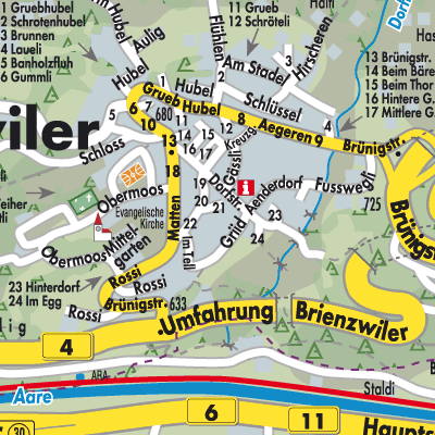 Stadtplan Brienzwiler