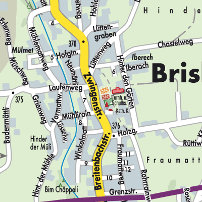 Stadtplan Brislach