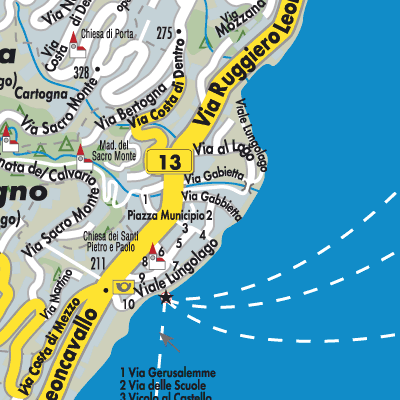 Stadtplan Brissago