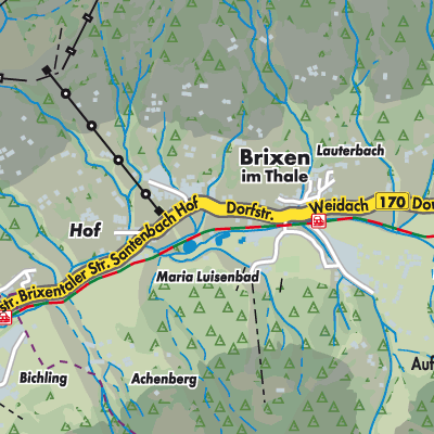 Übersichtsplan Brixen im Thale