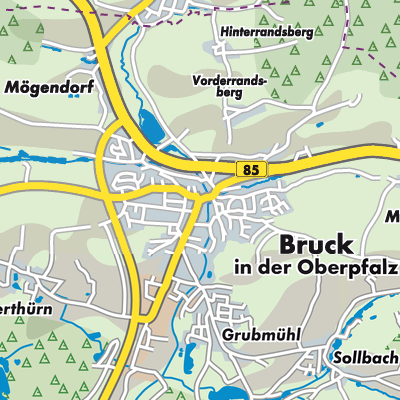 Übersichtsplan Bruck i.d.OPf.