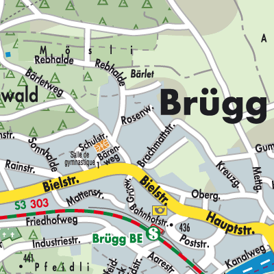 Stadtplan Brügg