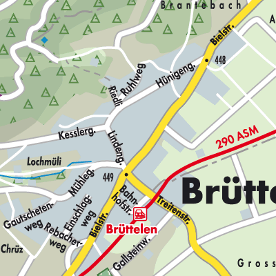 Stadtplan Brüttelen