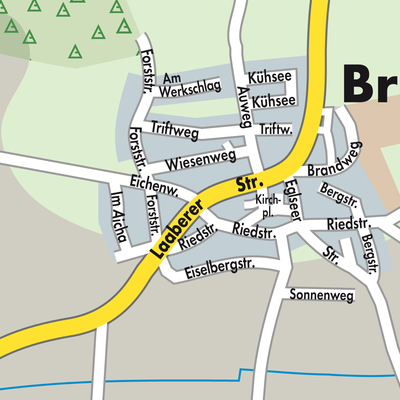 Stadtplan Brunn