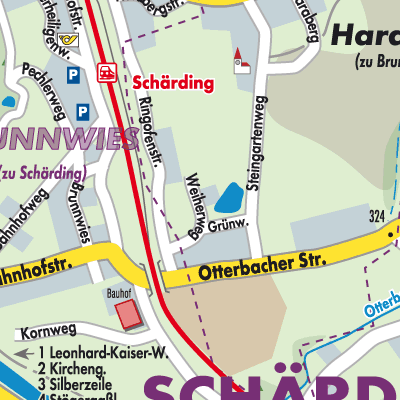 Stadtplan Brunnwies