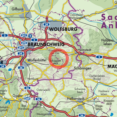 Landkarte Brunsleberfeld