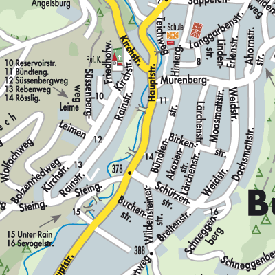 Stadtplan Bubendorf