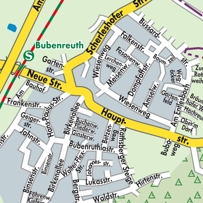 Stadtplan Bubenreuth