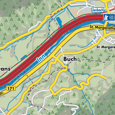 Übersichtsplan Buch in Tirol