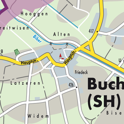 Stadtplan Buch (SH)