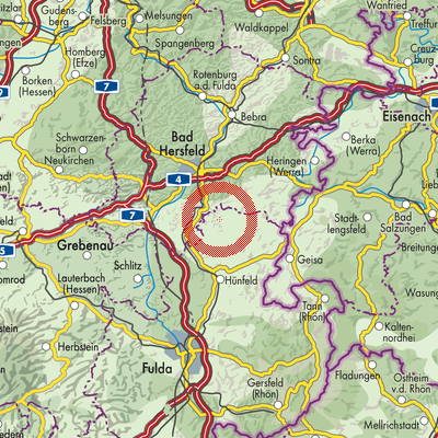 Landkarte Buchenau