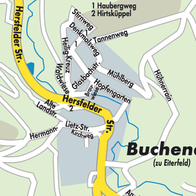 Stadtplan Buchenau