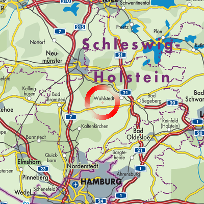Landkarte Buchholz