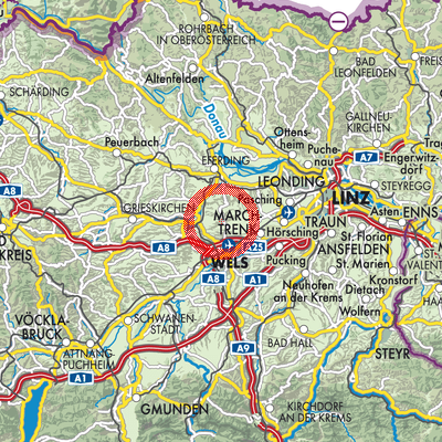 Landkarte Buchkirchen