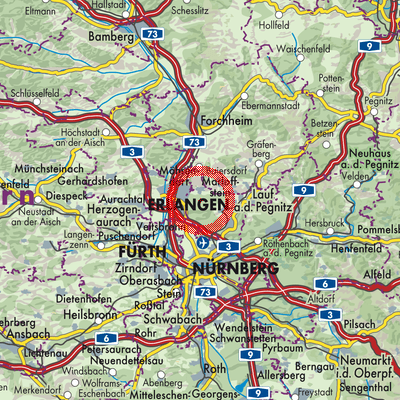 Landkarte Buckenhofer Forst