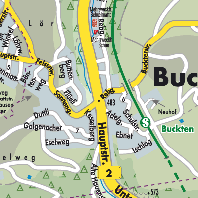Stadtplan Buckten