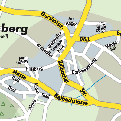 Stadtplan Büchenberg