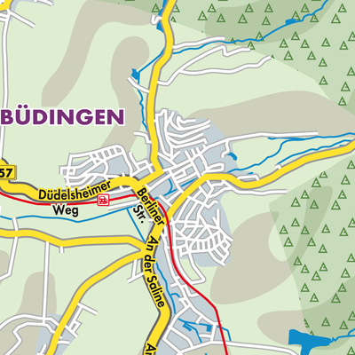 Übersichtsplan Büdingen