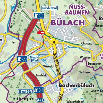 Übersichtsplan Bülach