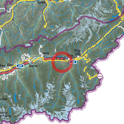 Landkarte Bürchen