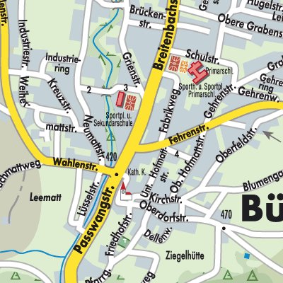 Stadtplan Büsserach