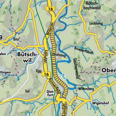 Übersichtsplan Bütschwil-Ganterschwil