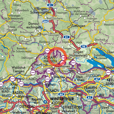 Landkarte Büttenhardt
